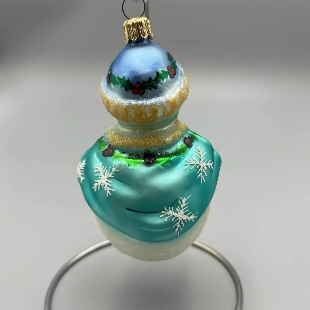 Christopher Radko Jolly Wrap Junior Hand Blown Glass Christmas Ornament 4